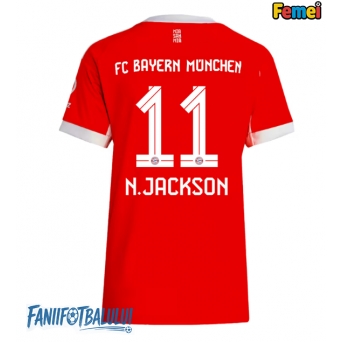 Bayern Munich Nicolas Jackson #11 Tricou Fotbal Replică 2025-26 Femei Acasa